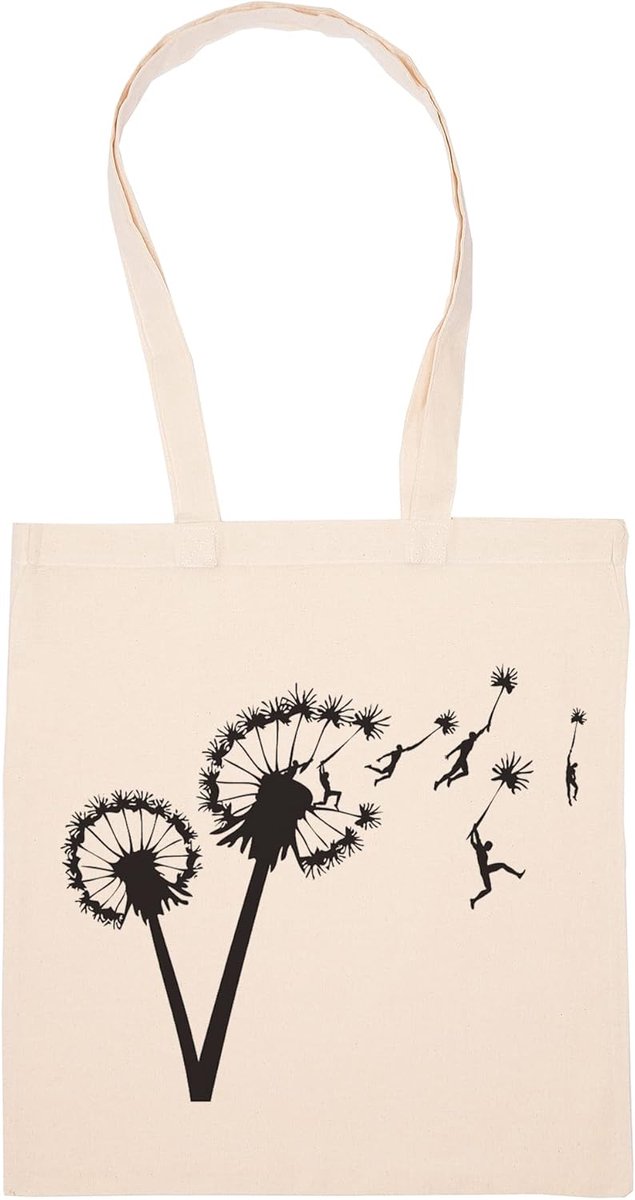 Herbruikbare Winkeltas - Katoenen Tote Bag - Boodschappen Doen - Prachtig Design - 42 x 38 cm