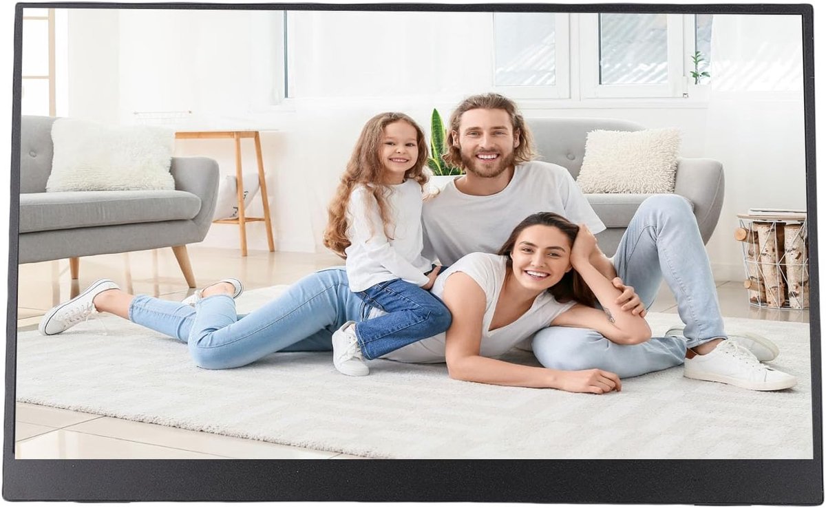Draagbare Monitor - Extern Beeldscherm - Productiviteit Verhogen - Dubbele WiFi Connectiviteit - 156 Inch IPS