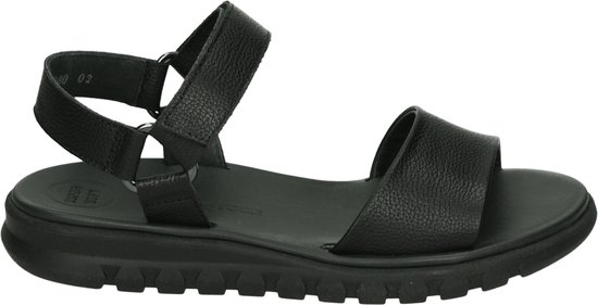 Paul Green - 6219 - Platte sandalenDames Sandalen - Kleur: Zwart - Maat: 40