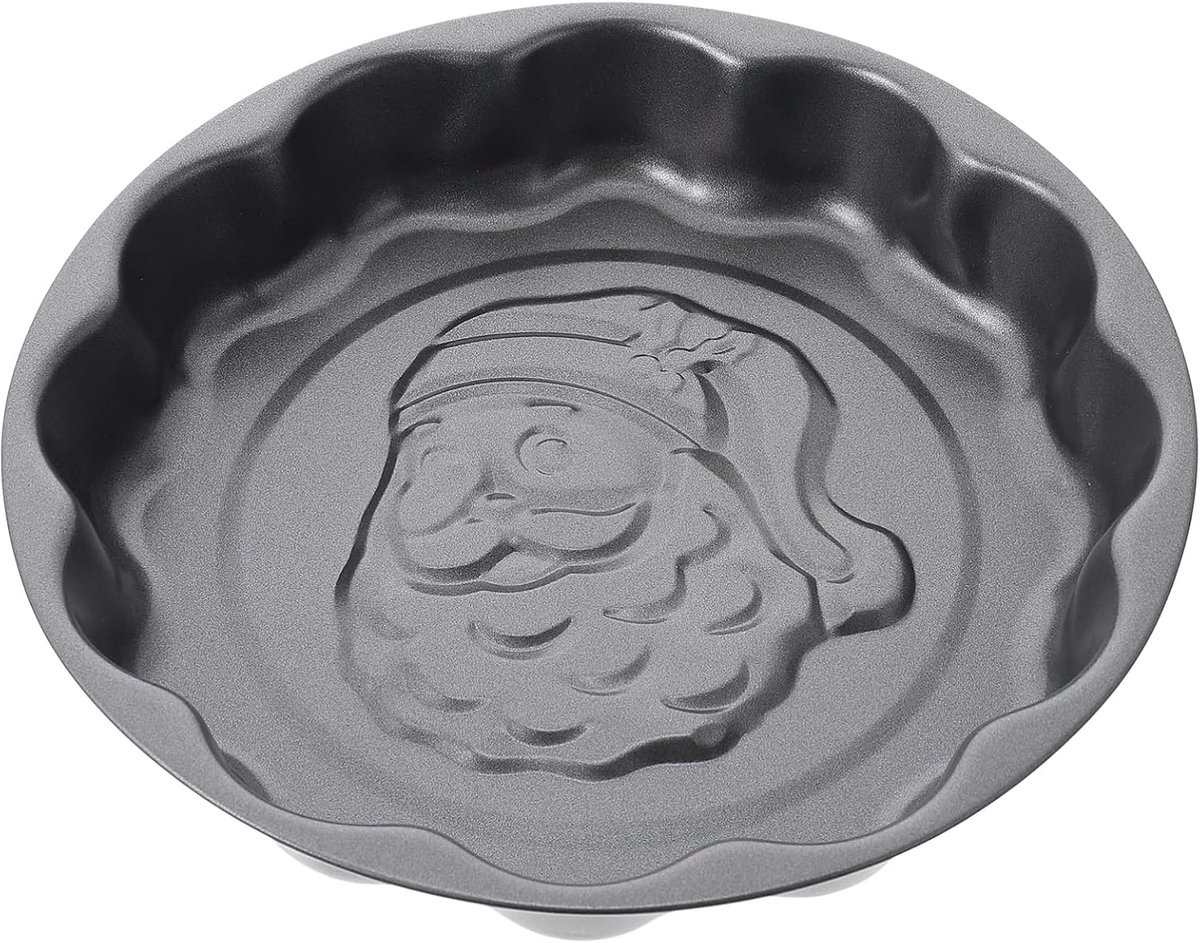 Kerstman Cakevorm - Mousse Vorm - Bakken Feestdagen - Stevig Koolstofstaal - 25 x 4 cm