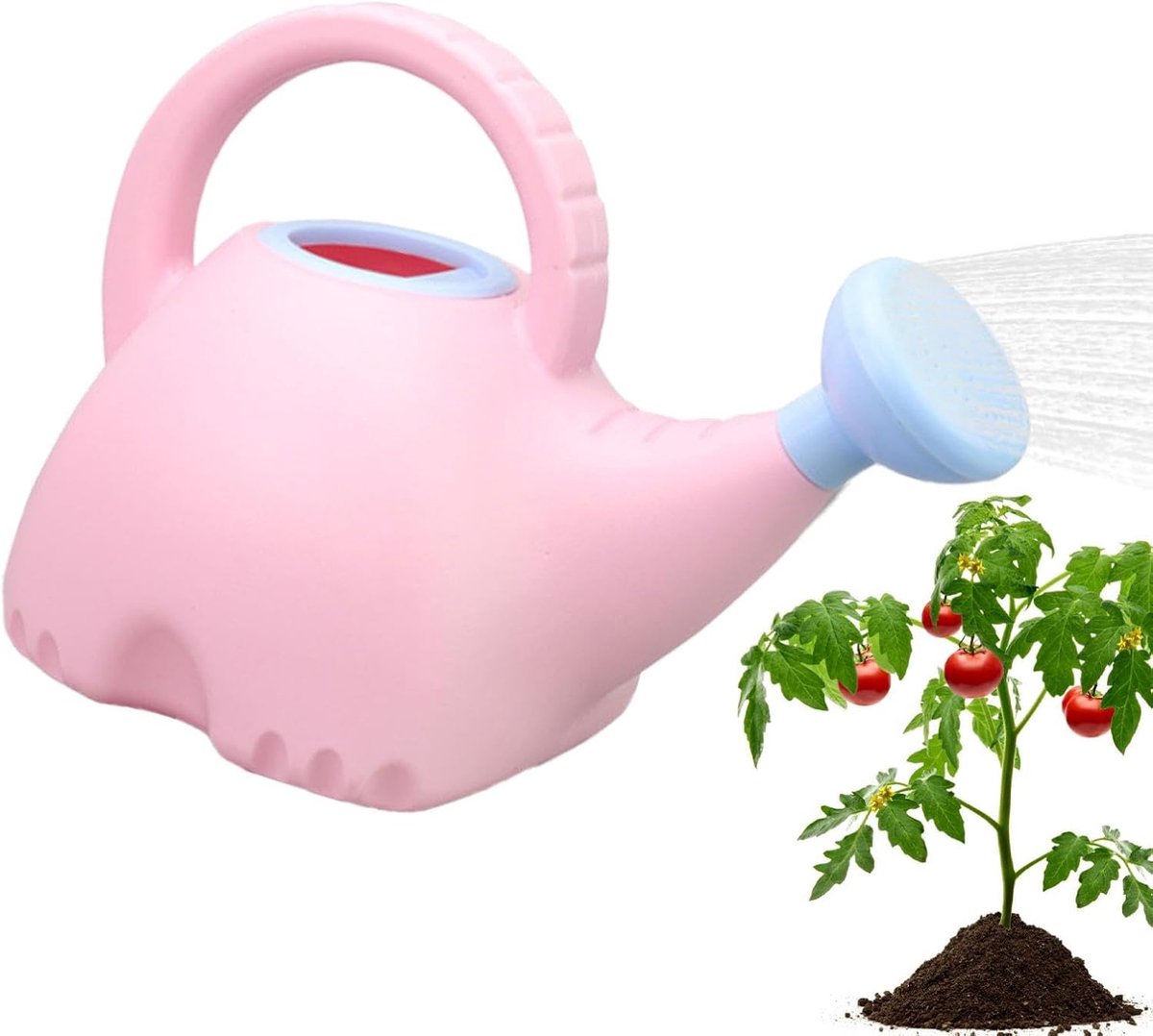 Waterkan Olifant - Gieter Tuin - Planten Water Geven - Leuk Ontwerp - 17.5 cm Hoog - Grijs