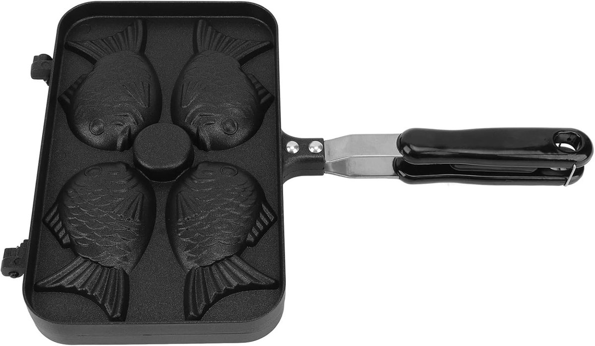 Wafelpan - Koekenpan - Ontbijt Lunch - Antiaanbaklaag - 14.5x24x3cm