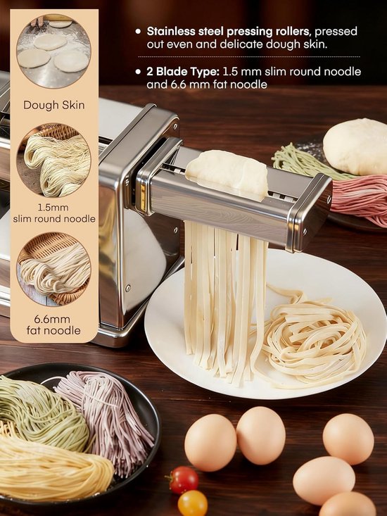 Pasta Machine - Pasta Maker - Pasta Tool - kooktool set van Merkloos — afbeelding 4