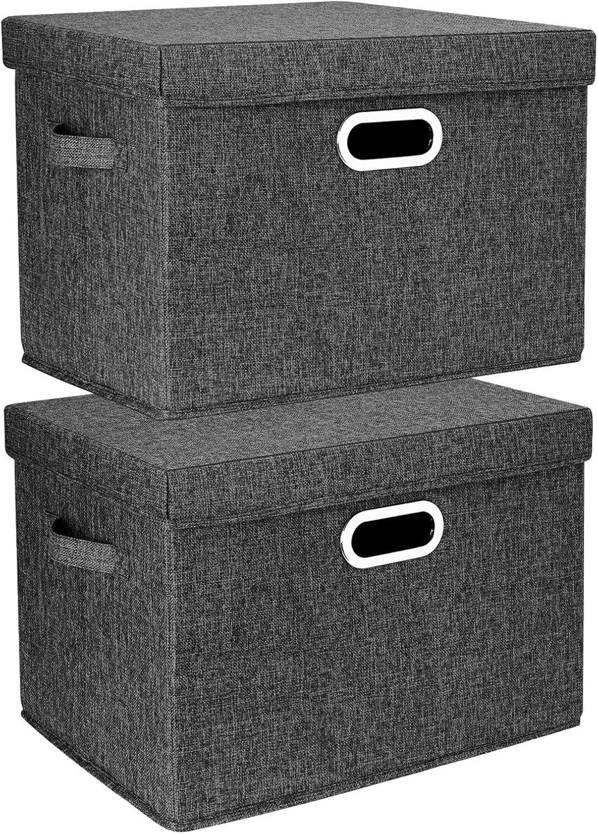 Opbergbak Met Deksel - Opbergdoos - Opbergbox - kledingbox