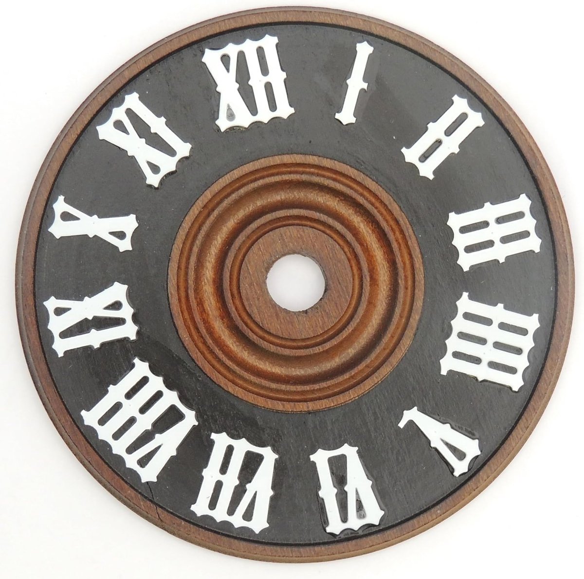 Koekoek Wijzerplaat - Klokonderdeel - Klok Reparatie - Romeinse Cijfers - 110 mm - Donkerbruin