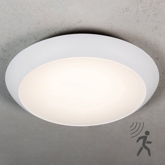 SHYOSUCCE Led-plafondlamp met bewegingsmelder voor binnen, 30 W, IP65, plafondlamp met bewegingssensor voor trappen, kast, balkon, bergruimte, kelder, hal, garage, badkamer, keuken, rond