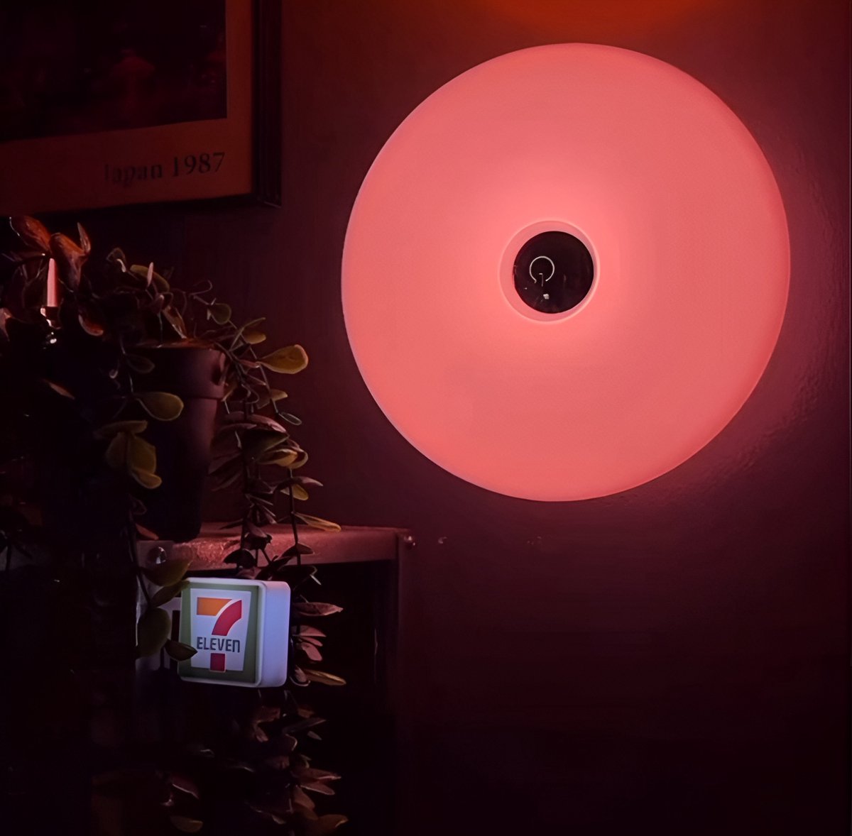 SCM® Donut Lamp Roze Wandlamp - Dimbaar Tafellamp- Oplaadbare Wandlamp- Aesthetic Sfeerlamp - Nachtlamp - Touch Control - LED Lamp Zonder Boren - ROZE