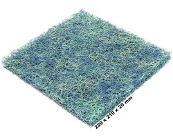 Vijverfilter Mat - Reserveonderdeel Biofilter - Waterzuivering Vijver - Snelle Bacteriehechting - 220x210x20 mm