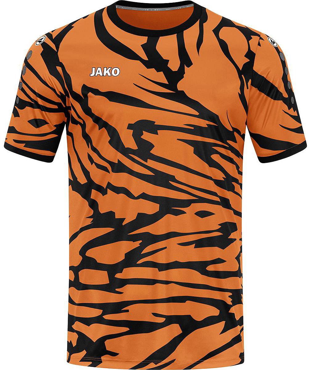 Jako Animal Shirt Korte Mouw Kinderen - Fluo Oranje / Zwart | Maat: 152