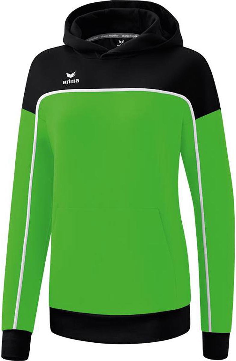 Erima Change Sweatshirt Met Capuchon Dames - Green / Zwart / Wit | Maat: 42