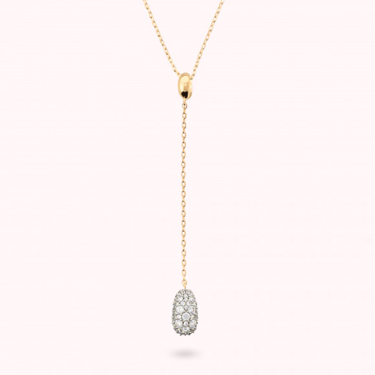 Bronzallure Mixed Pave' Y Necklace WSBZ02508Y.WR Brons 42