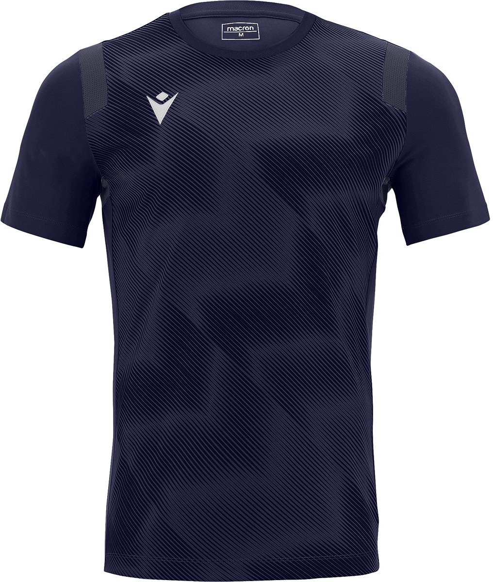 Macron Rodders Shirt Korte Mouw Kinderen - Marine | Maat: 11-12 Y