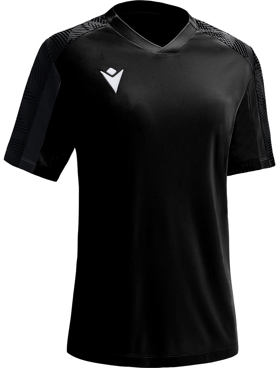 Macron Bellatrix Shirt Korte Mouw Dames - Zwart / Donkergrijs | Maat: XL