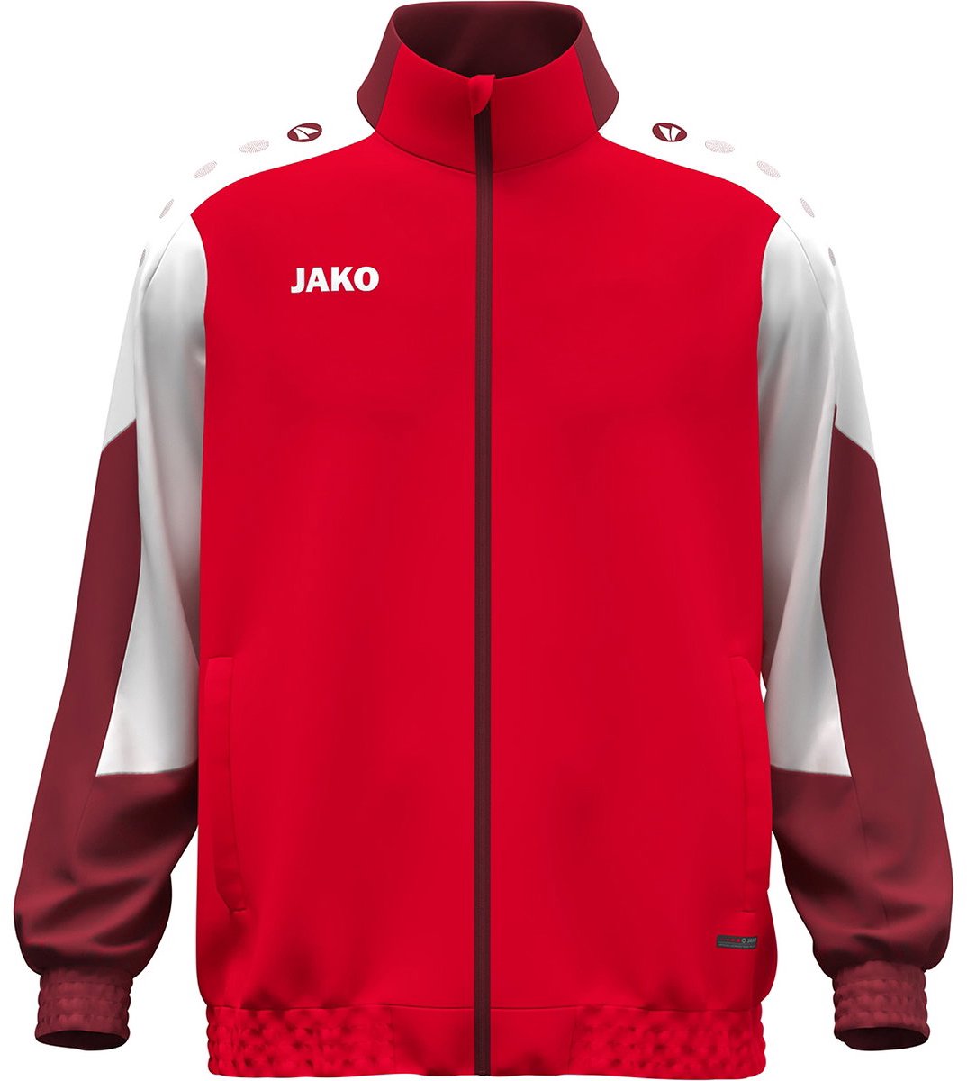Jako Dynamic Presentatiejack - Rood / Wit / Donkerrood | Maat: L