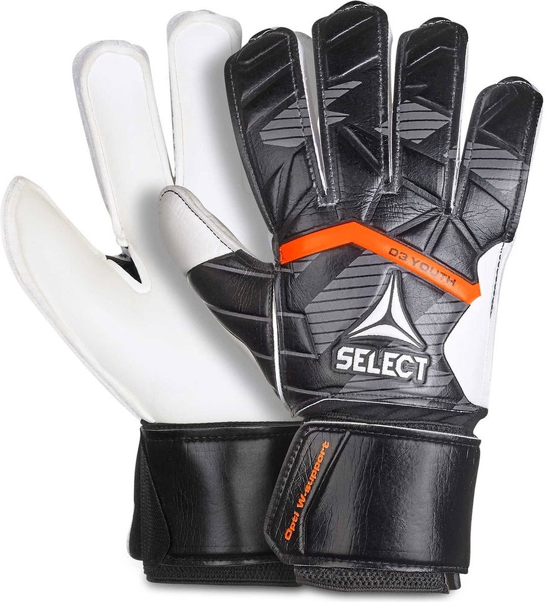 Select 03 V25 Keepershandschoenen Kinderen - Zwart / Wit | Maat: 00