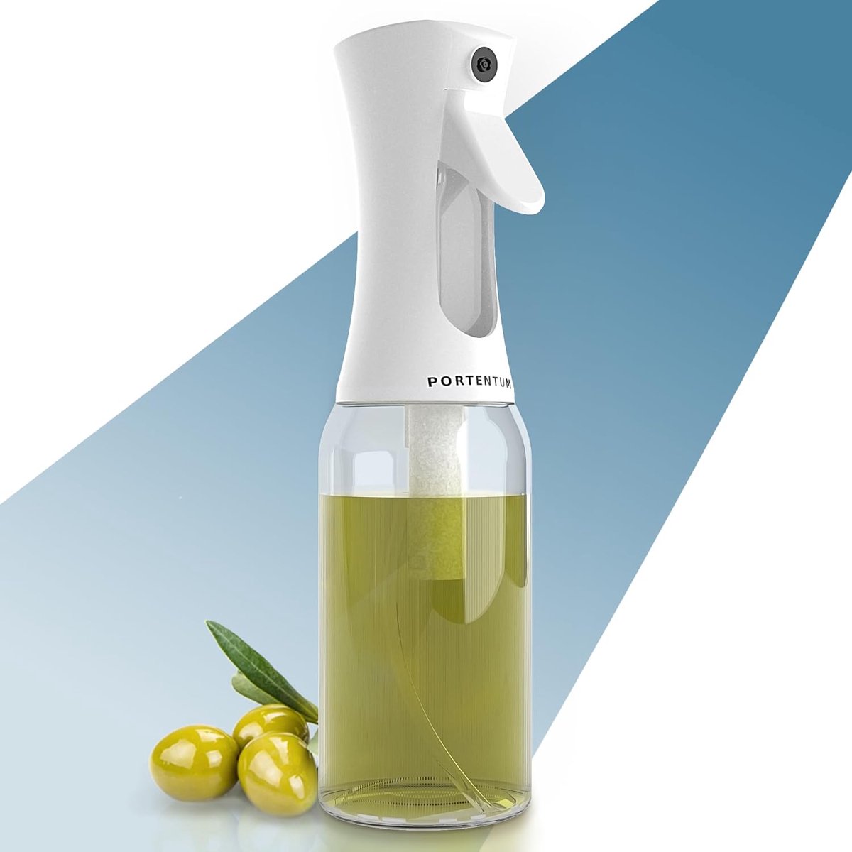 Oliesproeier Keuken - Olie Dispenser - Gezond Koken - Lekvrij Ontwerp - 300 ml - Briljant Wit