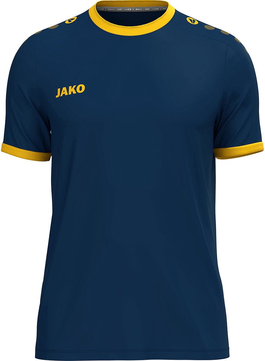 Jako One Shirt Korte Mouw Kinderen - Navy / Citroen | Maat: 128