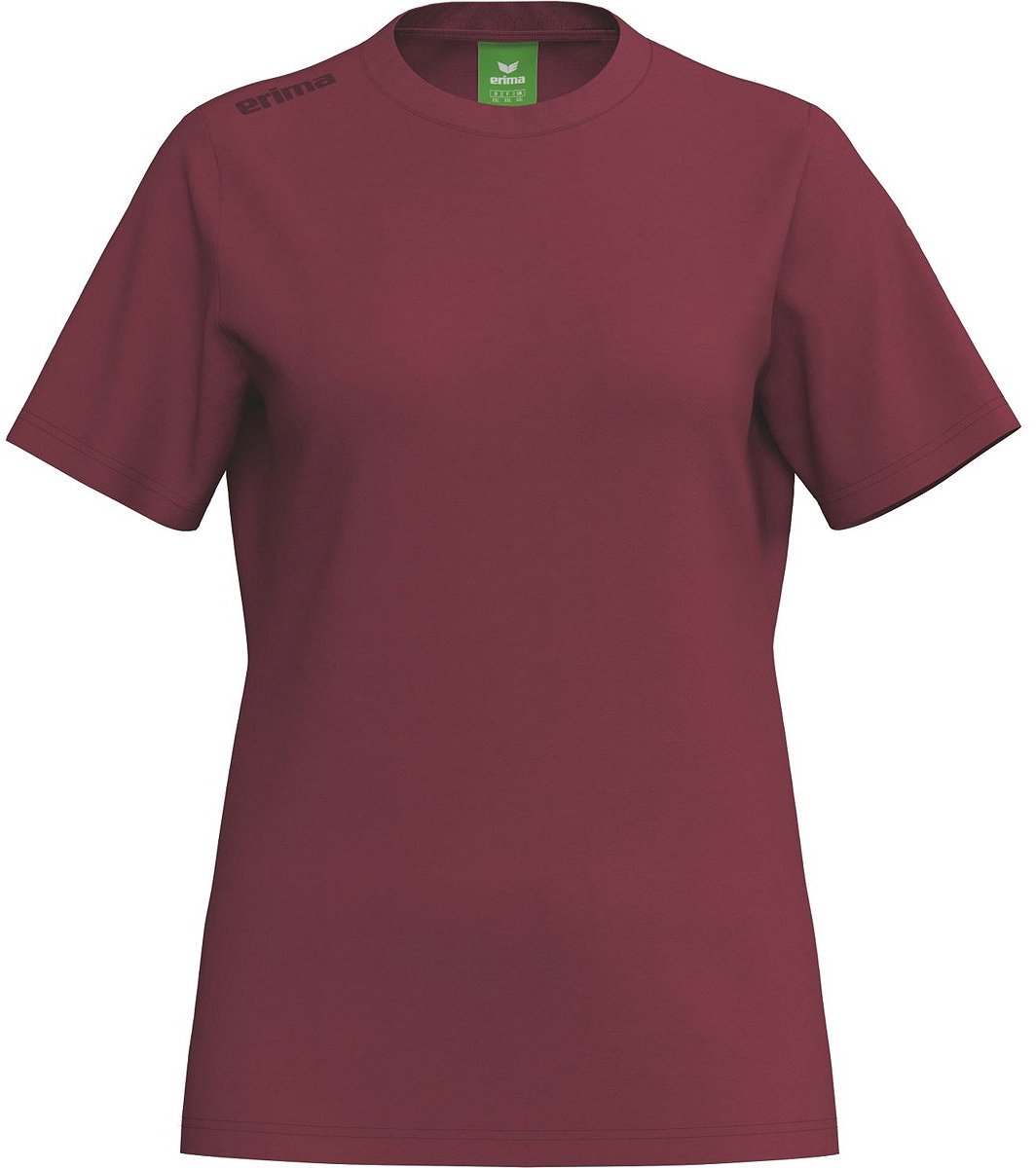 Erima Ts T-Shirt Dames - New Bordeaux | Maat: 34