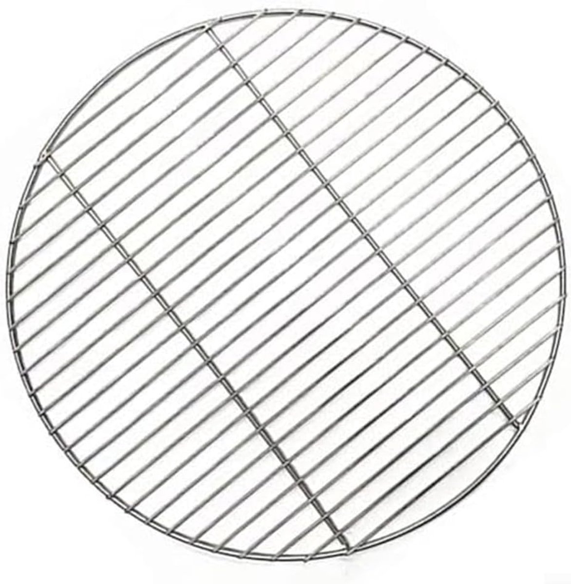 Rond Grillrooster - Barbecue Net - Buiten Koken - Gelijkmatige Warmte - 38cm Diameter - Zilver