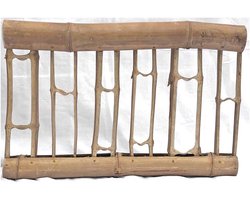 Bamboe Omheining - Bamboe Reling - Tuin Afscheiding - Natuurproduct Uniek - 90x90cm - Geel