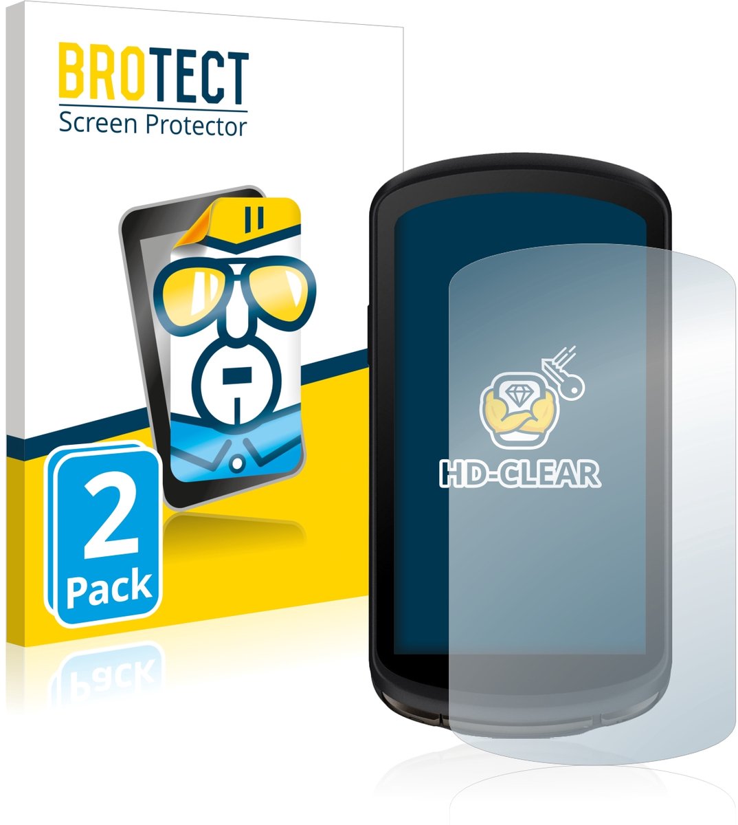 Brotect - Screenprotector Voor Garmin Edge 1040 Solar - Folie Beschermfolie Transparant 2 Stuks