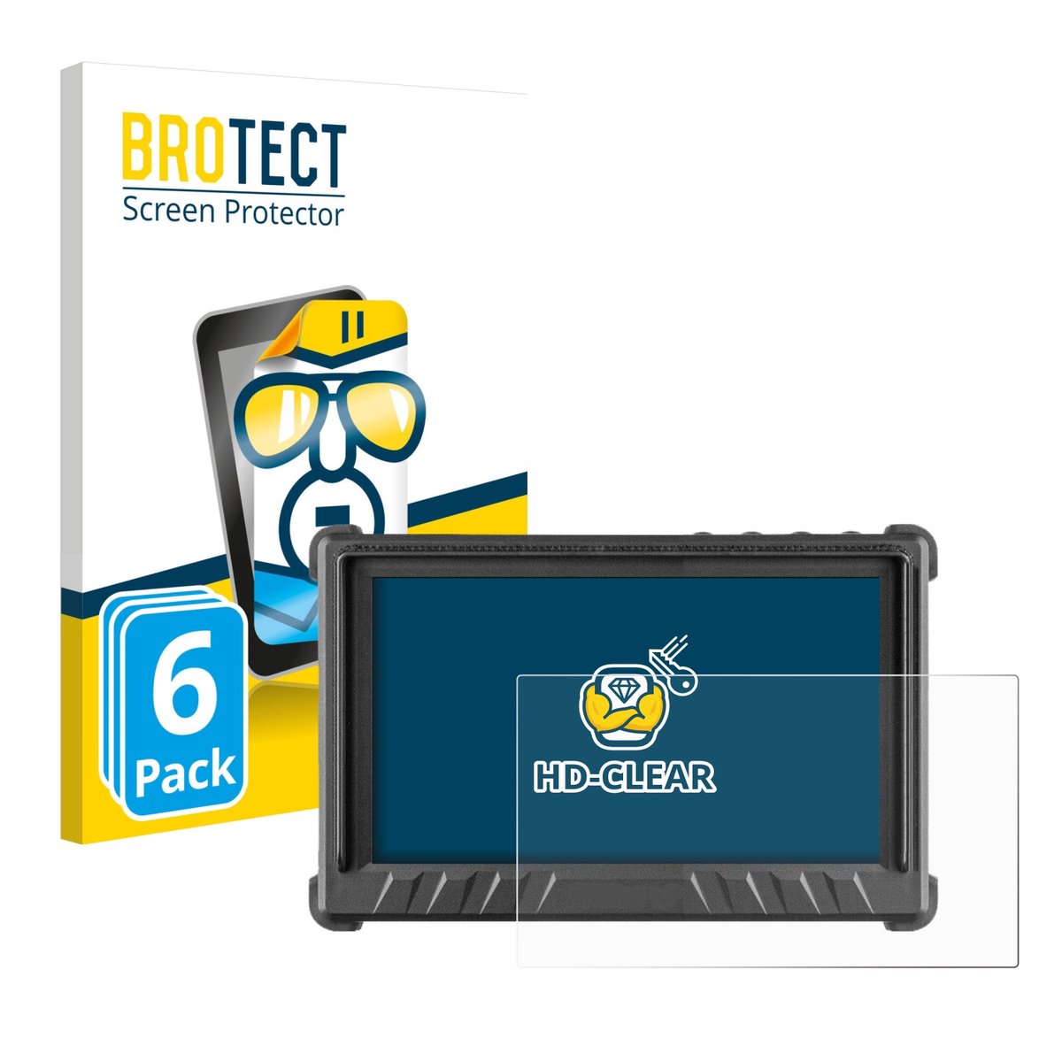BROTECT - Screenprotector voor Desview P5 II 5.5" - Folie Beschermfolie transparant 6 Stuks