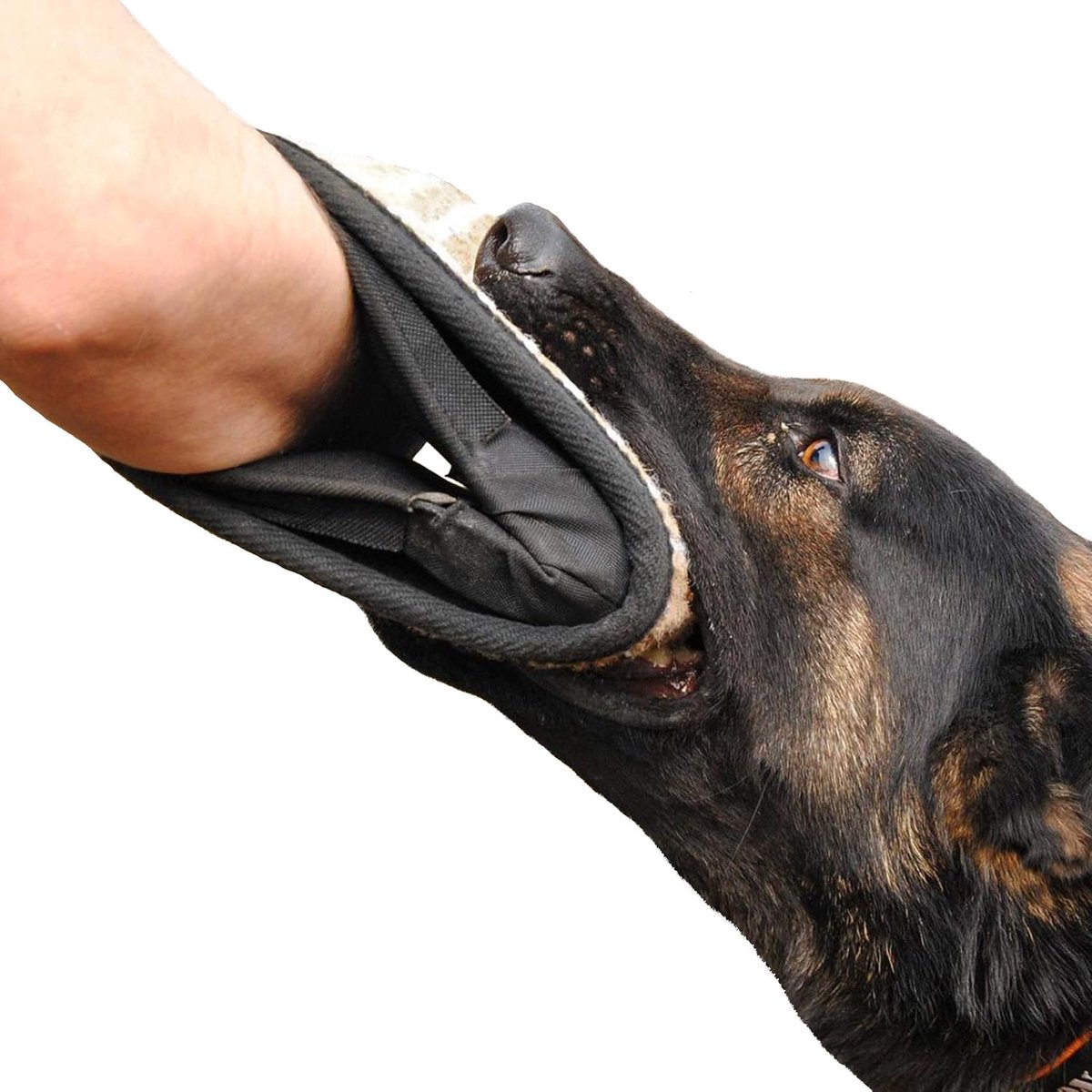 Honden Trainingskussen - Bijtkussen Hond - Gedragstraining Hond - Drie Handgrepen - 40 x 14 x 25 cm - Natuurlijk Jute