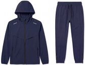Hitman - Trainingspak Heren - Joggingpak Heren - Sportkleding Heren - Cadeau voor Man - Marine Blauw - Maat M