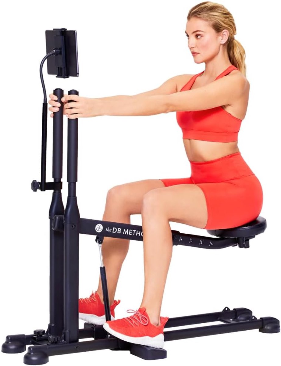 Squat Machine - Thuis Fitnessapparaat - Bilspieren Trainen - Inclusief Tablet Houder - 119x23x22 cm - Zwart