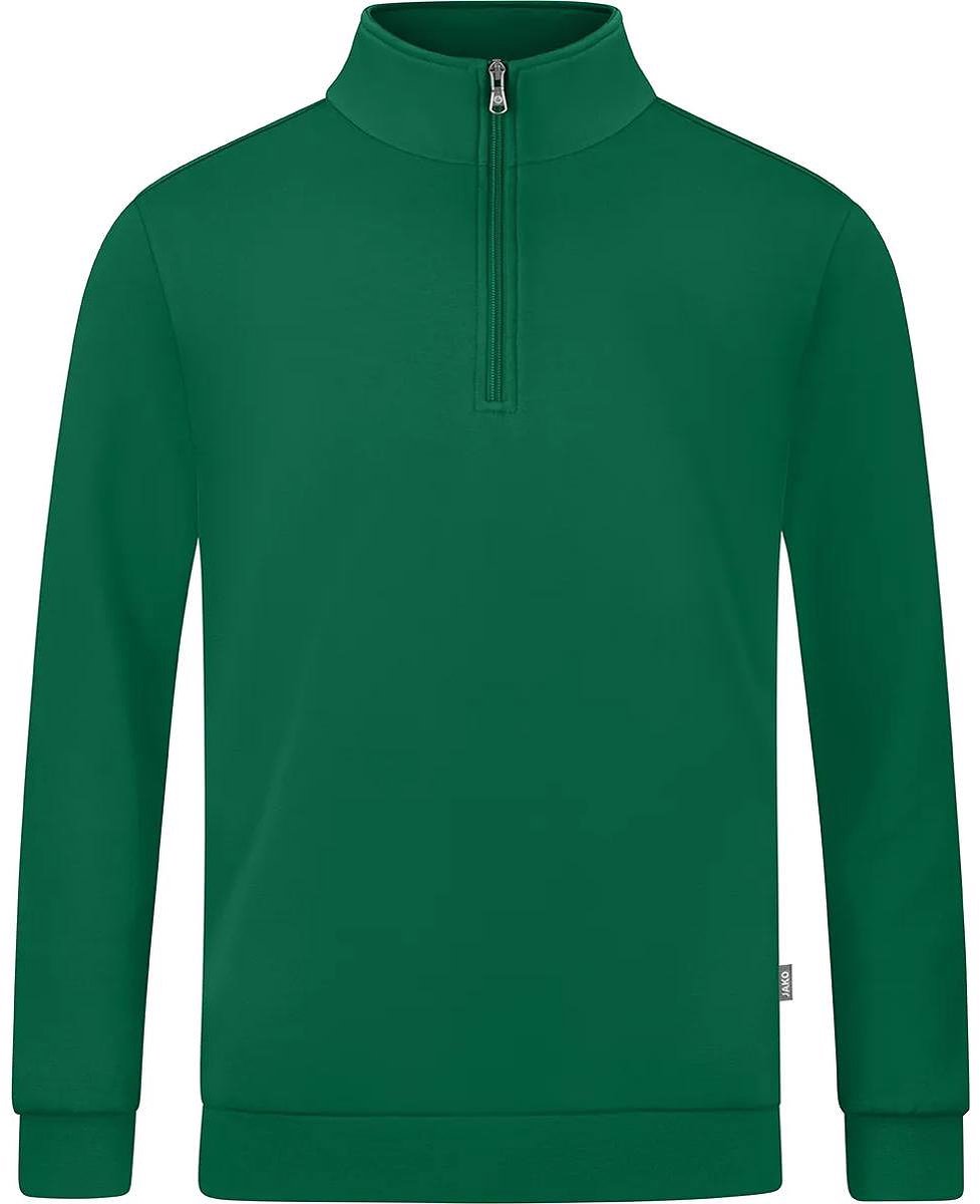 Jako Organic Ziptop Heren - Groen | Maat: 3XL