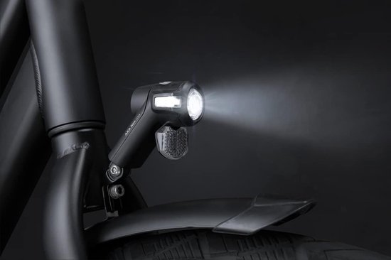 Fietslamp Voor - Verlichting Fiets - Veilig Fietsen - Waterdicht Ontwerp - 17.3 x 9.6 cm - Zwart — afbeelding 3