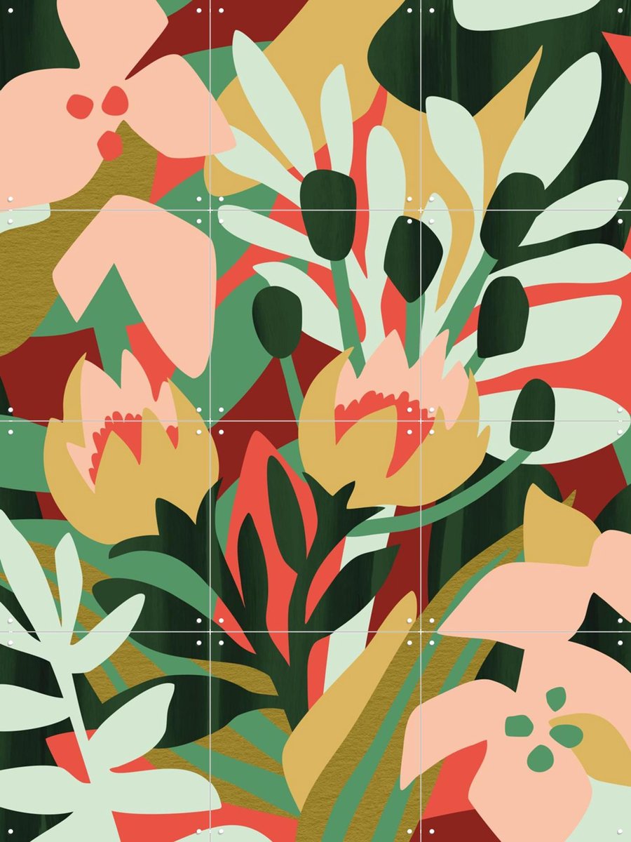 IXXI Limited Results, Megan Gallagher - 60 x 80 cm - Gratis ophangtool - Grote wanddecoratie en posters - Grafisch Ontwerp, Speels, Kleurrijk