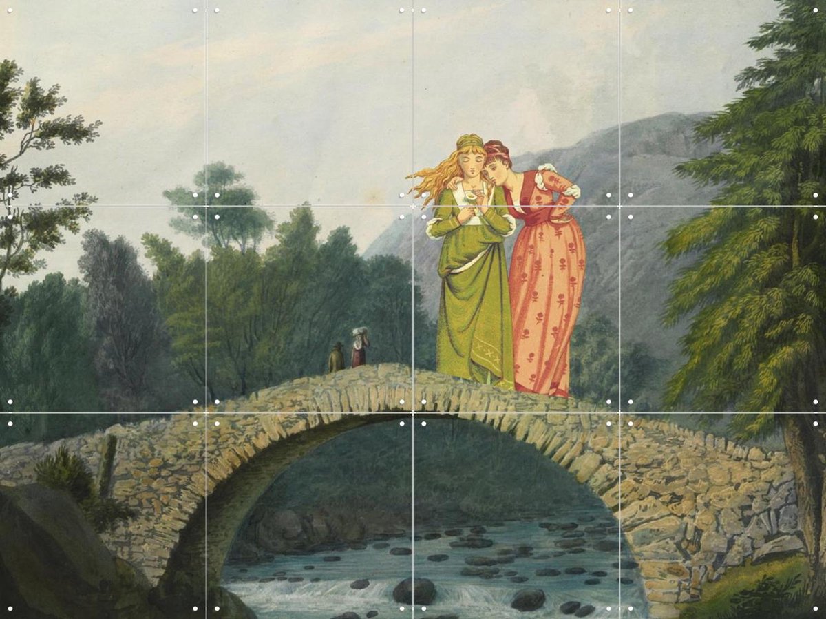 IXXI The Bridge, Extrovisions - 80 x 60 cm - Gratis ophangtool - Grote wanddecoratie en posters - Naturalisme, Realisme, Klassiek, Slaapkamer