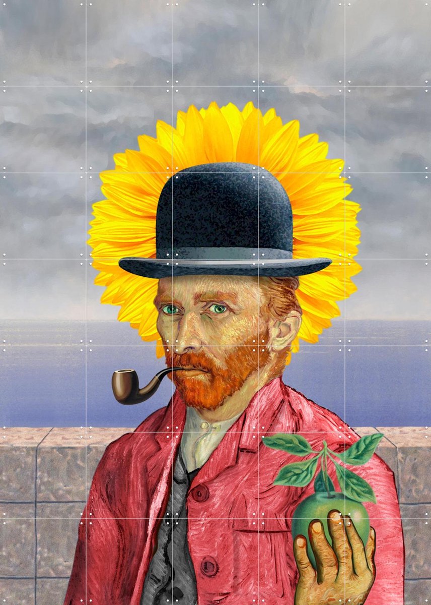 IXXI Son of Zundert, Alejandro B. Canoy & Van Gogh 21st Century - 100 x 140 cm - Gratis ophangtool - Grote wanddecoratie en posters - Surrealisme