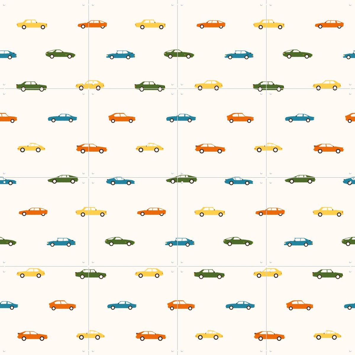 IXXI My Favorite Cars, Florent Bodart - 80 x 80 cm - Gratis ophangtool - Grote wanddecoratie en posters - Speels, Grafisch Ontwerp, Vintage