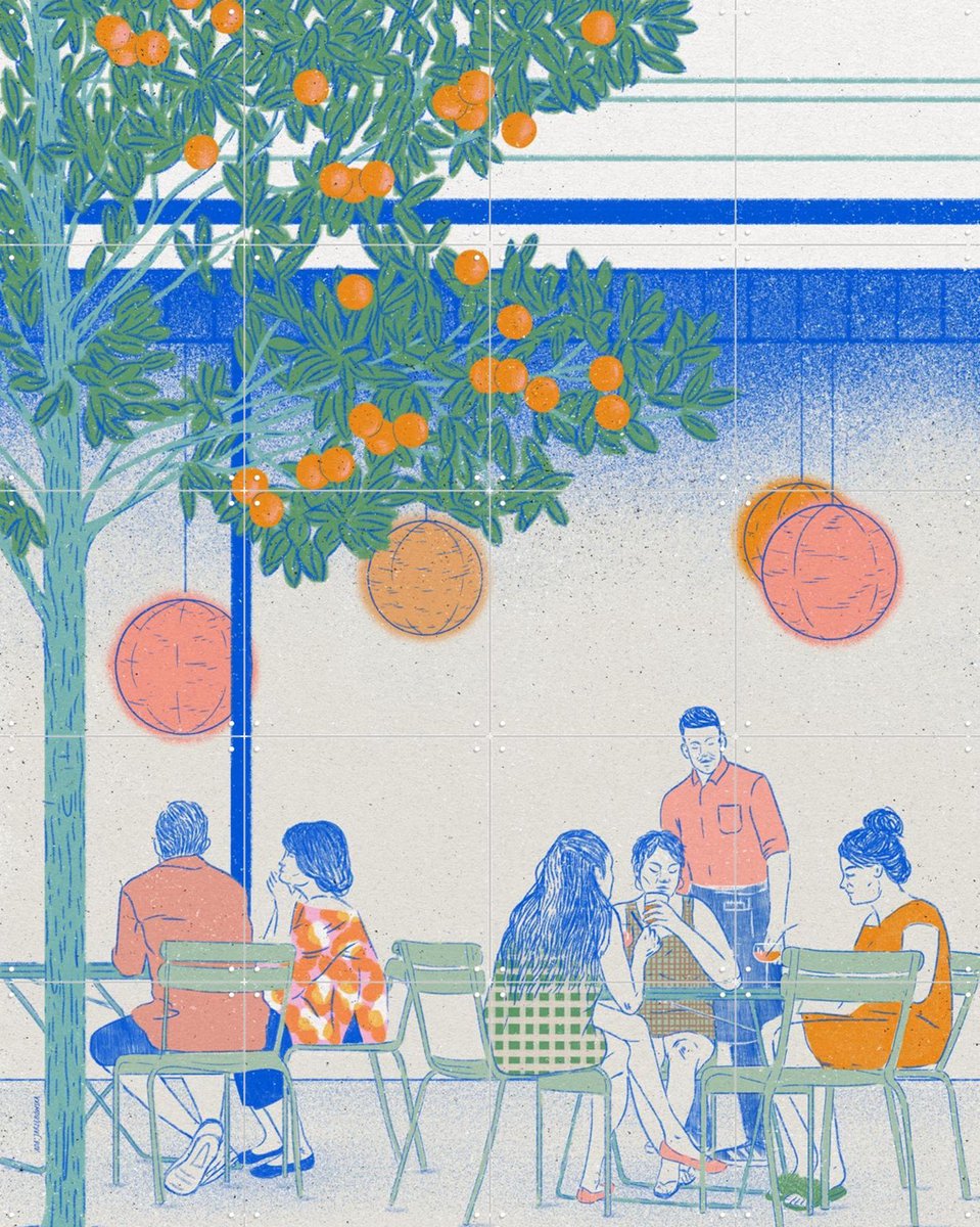 IXXI El Raval, Ada Jarzebowska & Various - 80 x 100 cm - Gratis ophangtool - Grote wanddecoratie en posters
