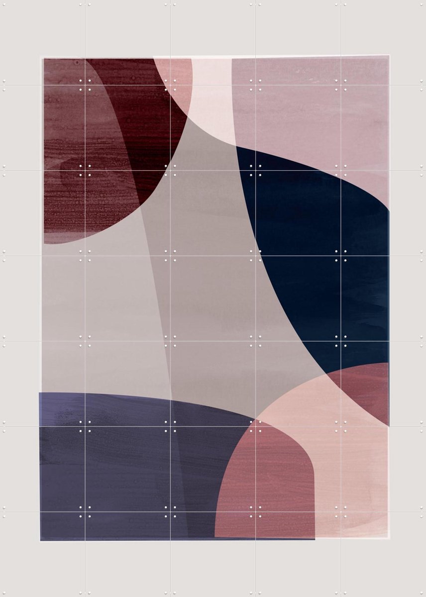 IXXI Graphic 196Y, Mareike Böhmer - 100 x 140 cm - Gratis ophangtool - Grote wanddecoratie en posters - Geometrische Kunst, Grafisch Ontwerp, Art