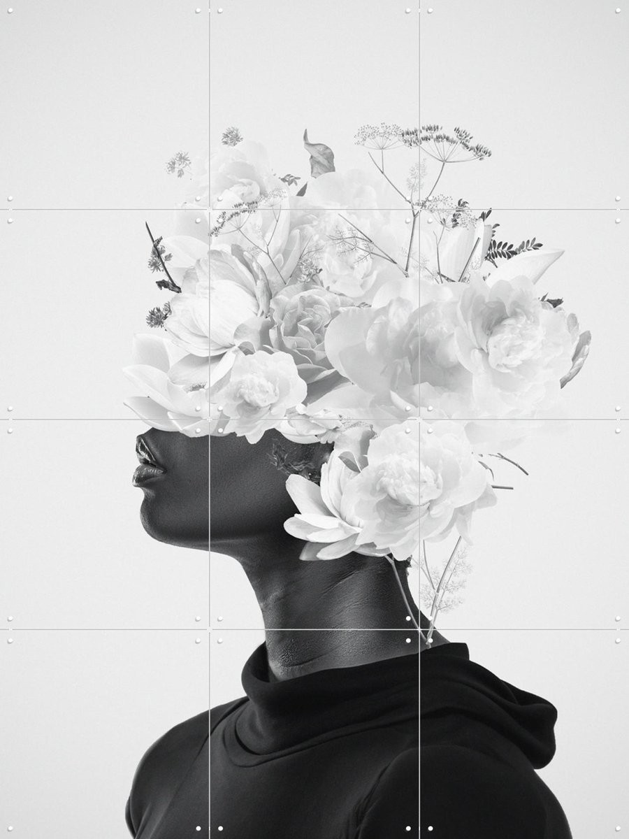 IXXI Leaden Blossom, Frank Moth - 60 x 80 cm - Gratis ophangtool - Grote wanddecoratie en posters - Fotografie, Grafisch Ontwerp, Digitale Kunst