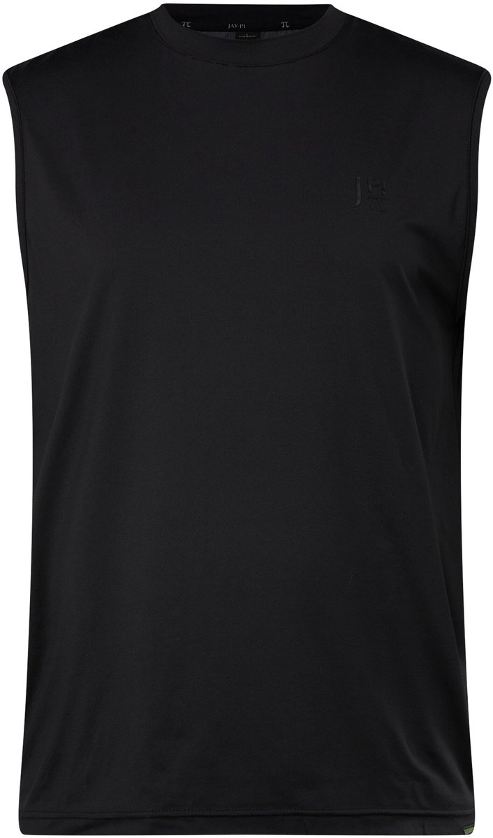 JAY-PI - Heren - Tanktop FLEXNAMIC® fitness ronde hals mouwloos - Zwart - Maat XXL