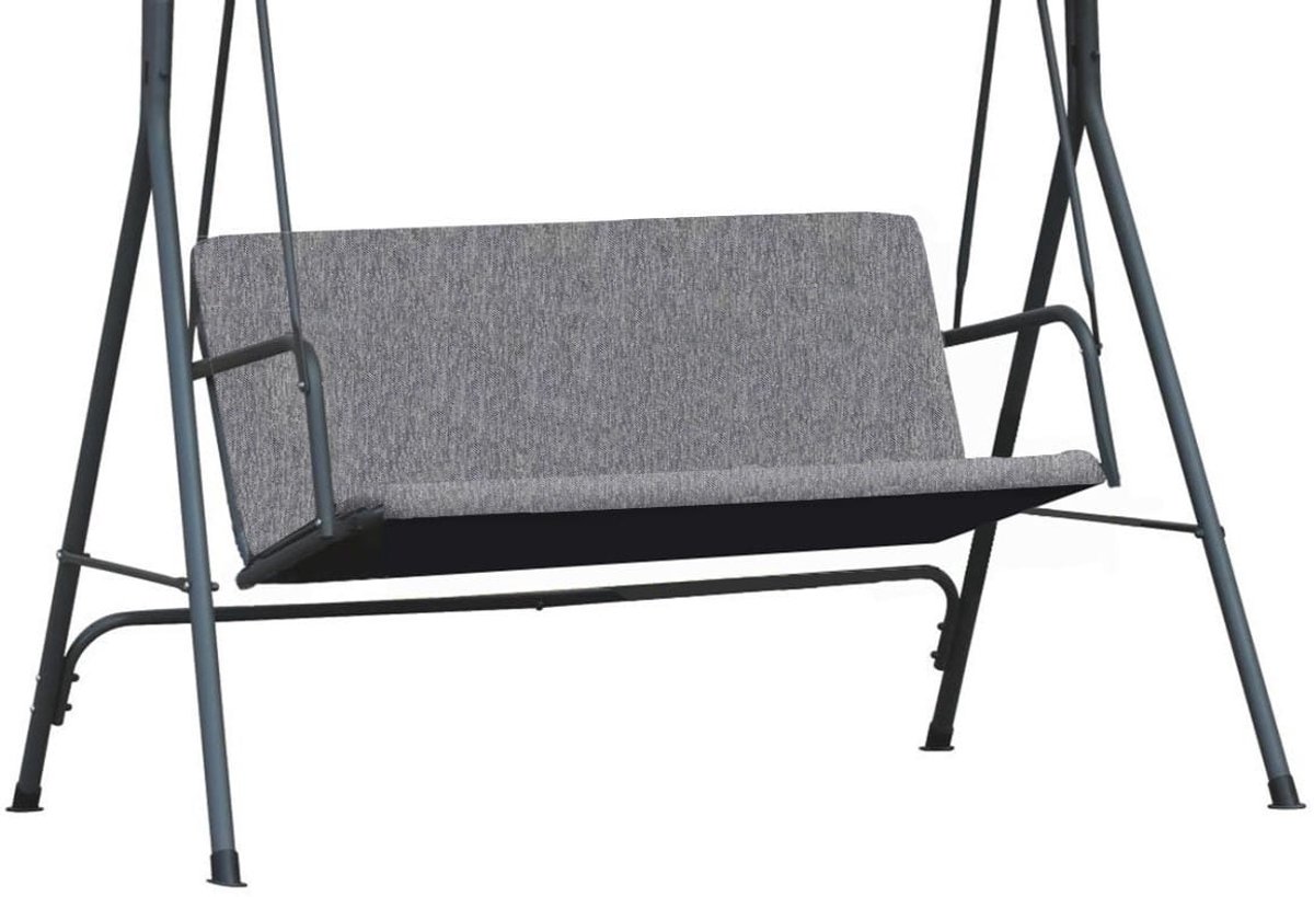 Ferocity Vervangende schommelstoelbekleding voor schommelbank - 2/3 zits - Alleen het doek - Waterafstotend - Duurzaam - 100 x 138 cm - Cordura - Vlas Flachs