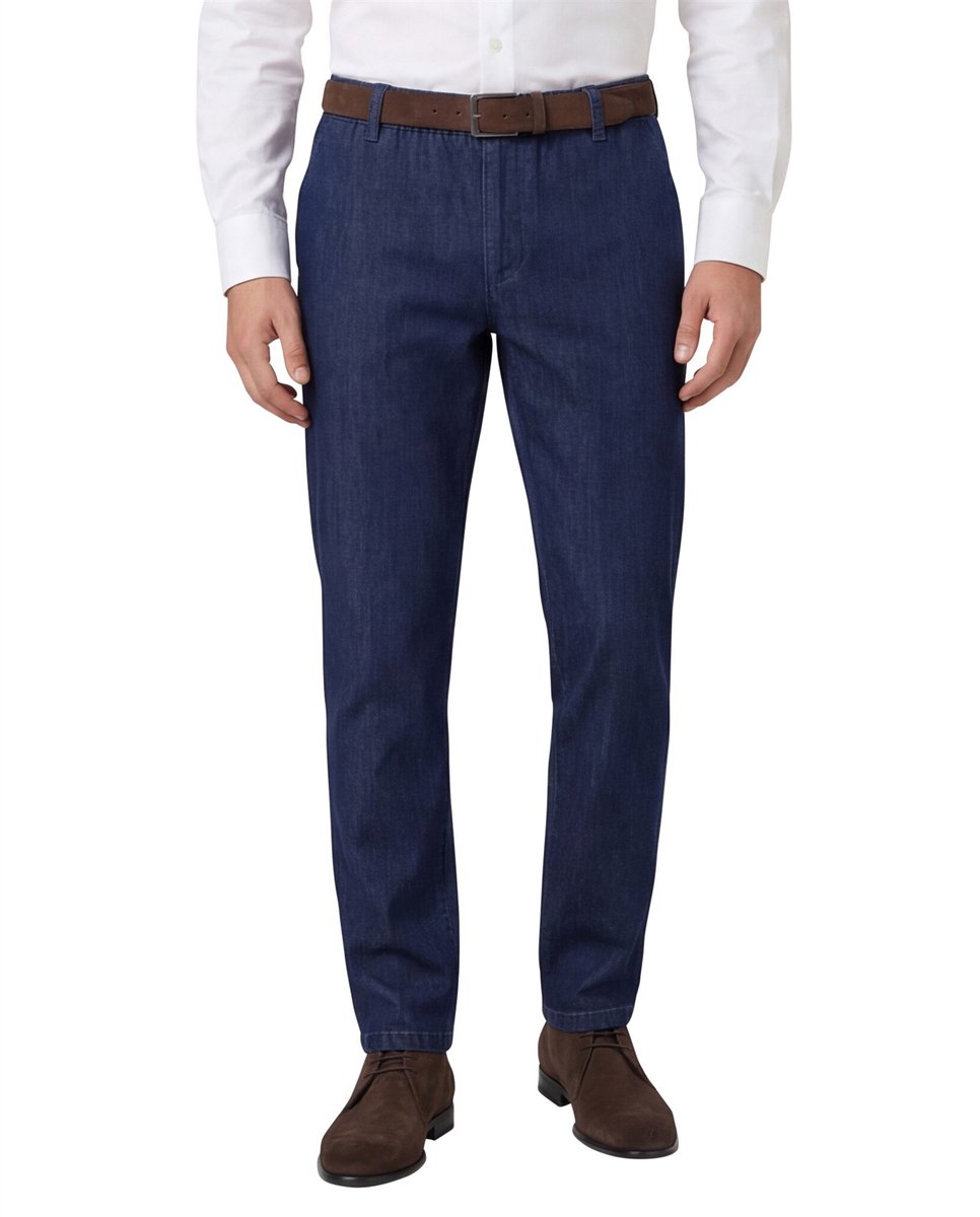 COM4 katoenen broek donkerblauw