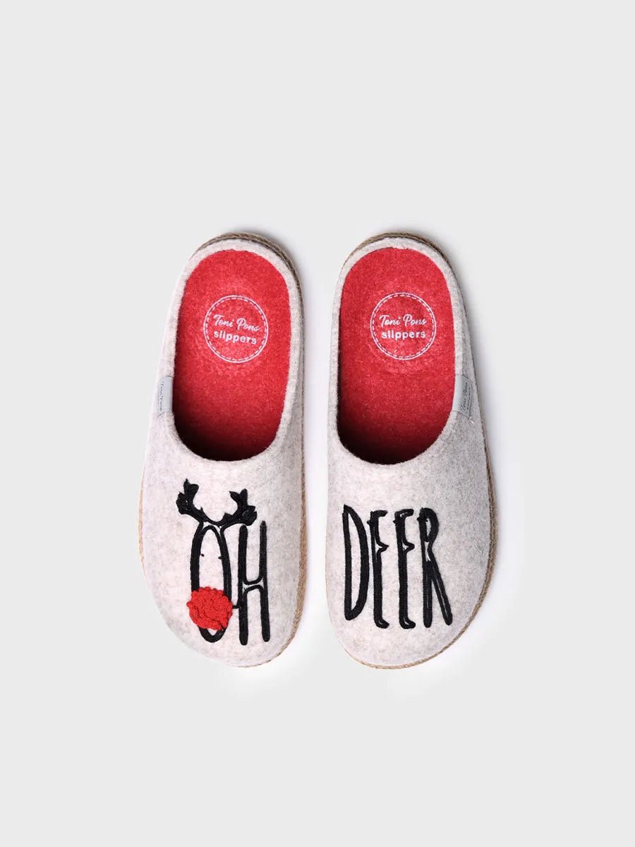Damesslippers van vilt | DELI-DR