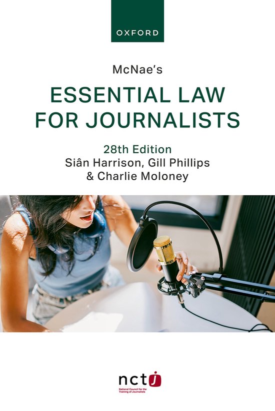 McNae's Essential Law for Journalists - cover
