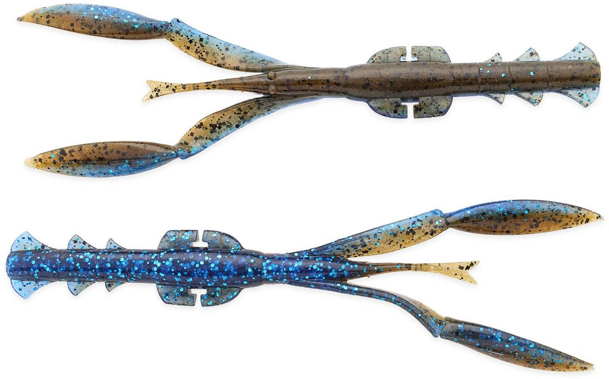 Keitech Neco Camaron 5.5 (14 cm) Softbait - 6 stuks Okeechobee Craw 402T