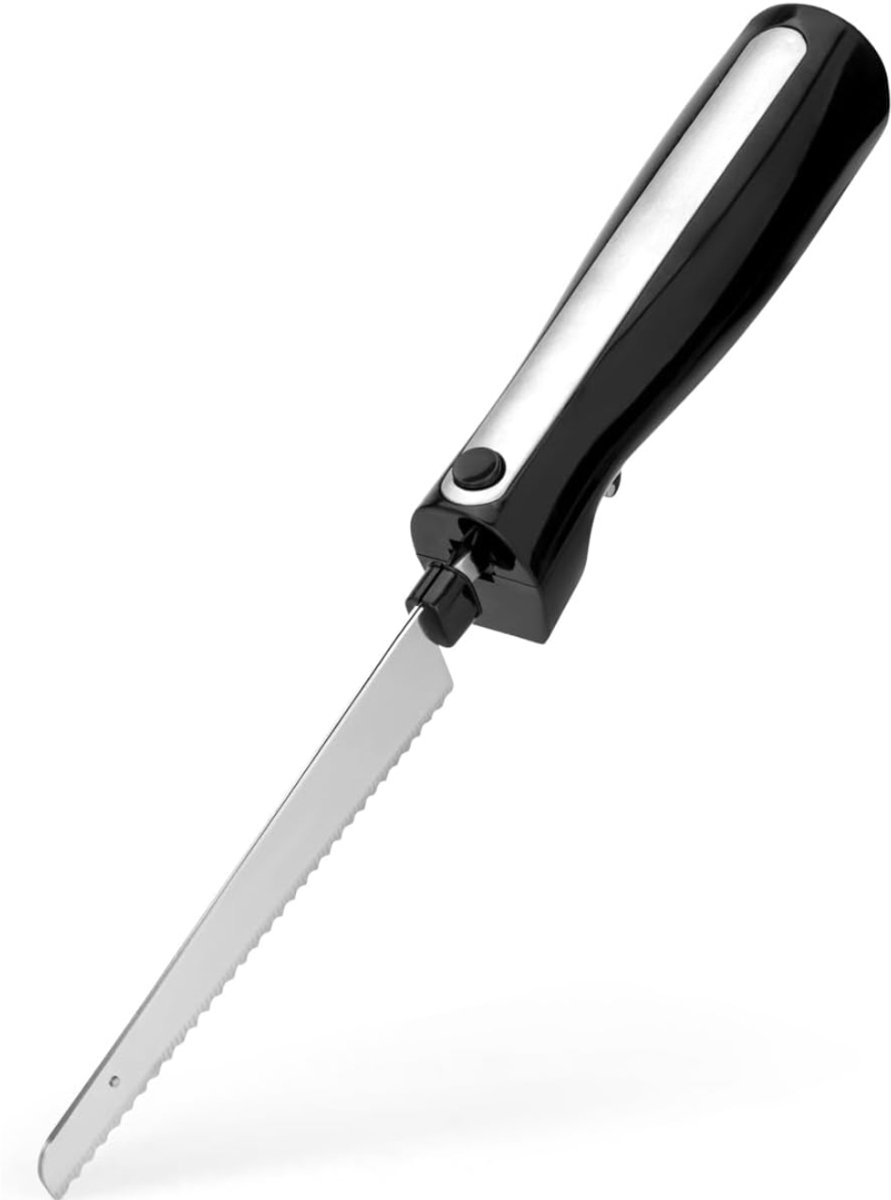 DnA® Elektrisch Mes - Elektrisch Broodmes - Electrisch Mes - Electrisch Mes Voor Brood - Steekgerei - Elektrisch Keukenmes - Zwart - 49cm x 6cm x 6cm