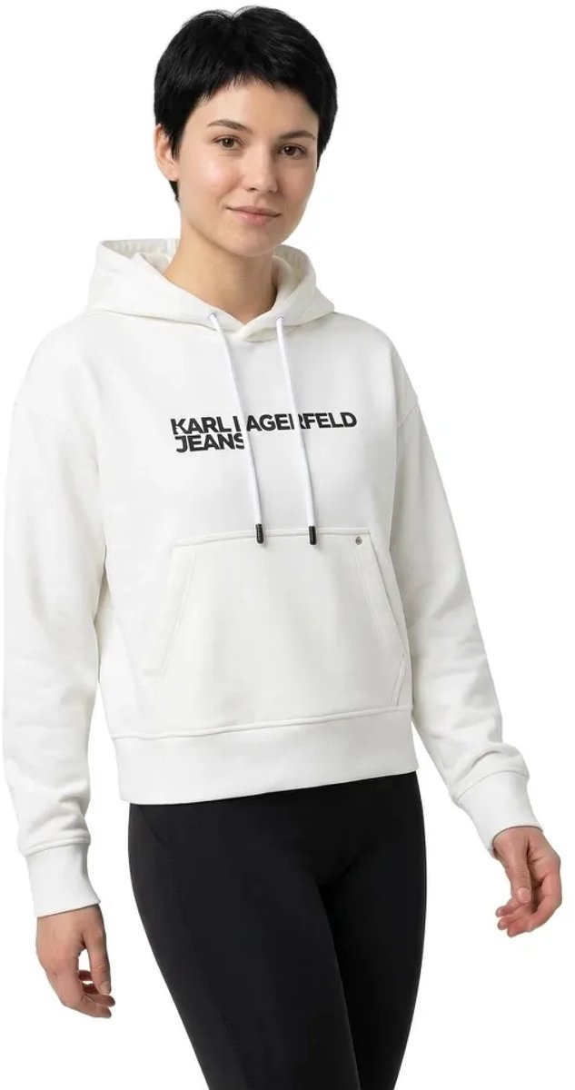 Karl Lagerfeld Jeans A2w20053 Regular Fit Hoodie Wit M Vrouw