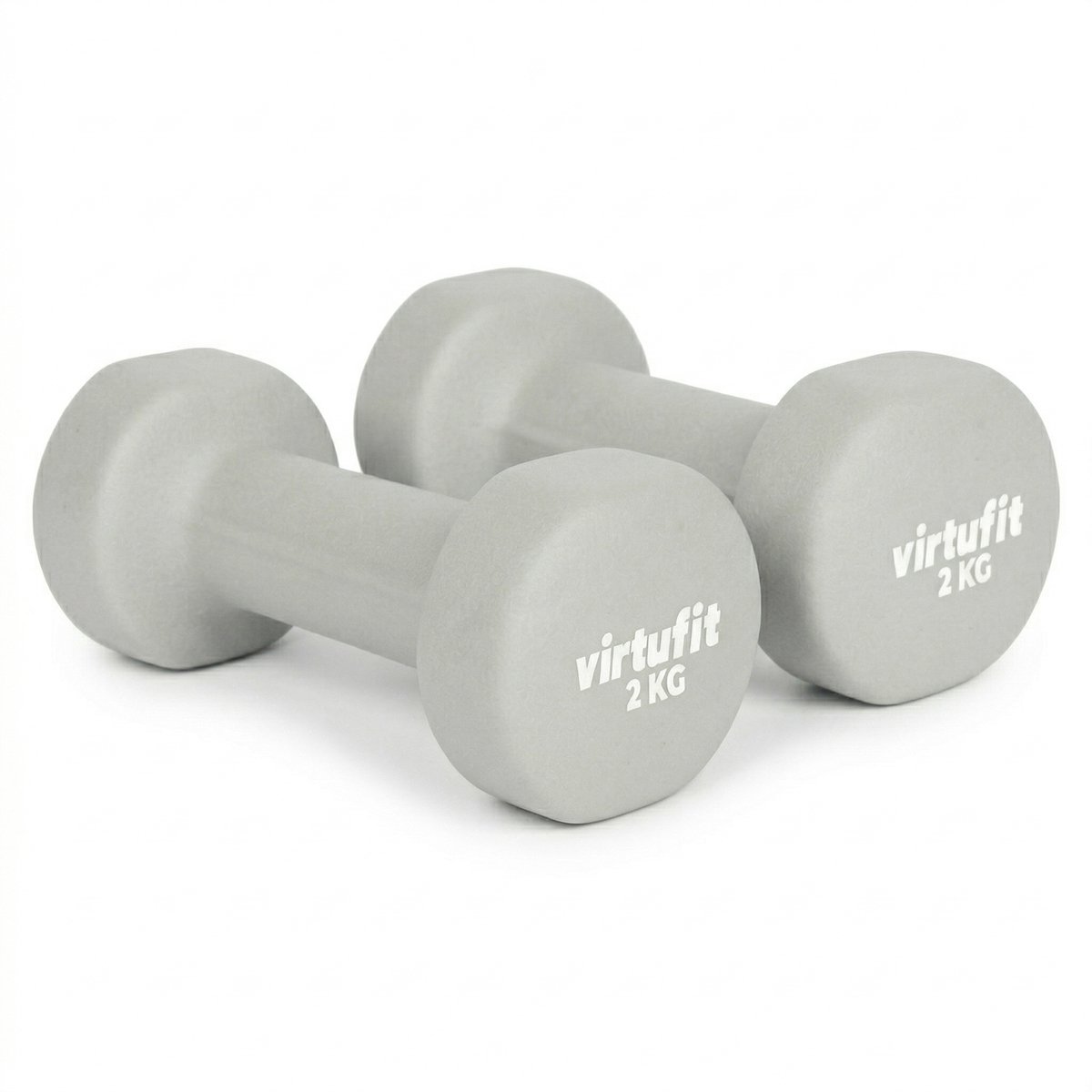 VirtuFit Vinyl Dumbbell Pro - Gewichten - Fitness - 2 kg - Groen - Halter - Fitness