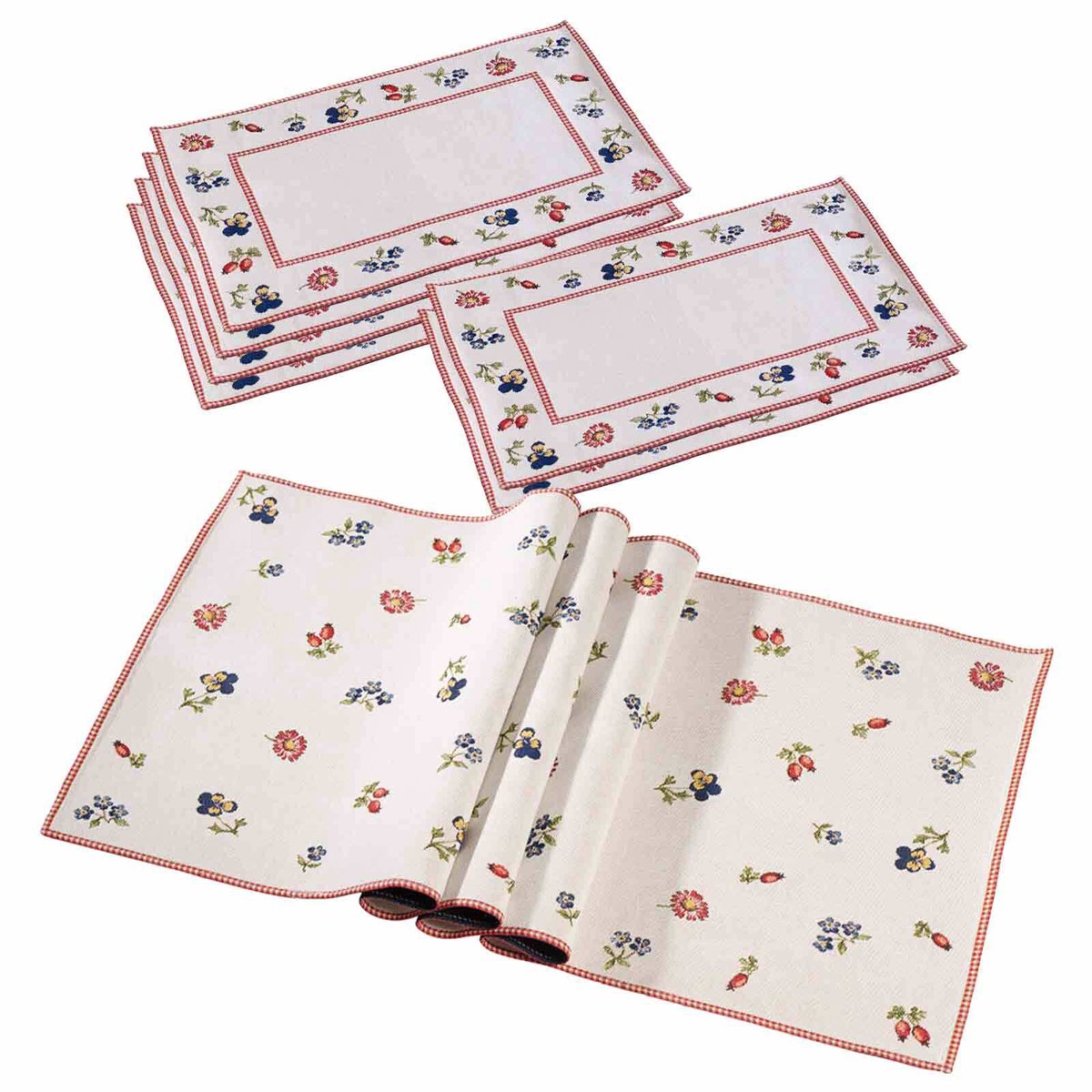 Tischset Petite Fleur Set van 7