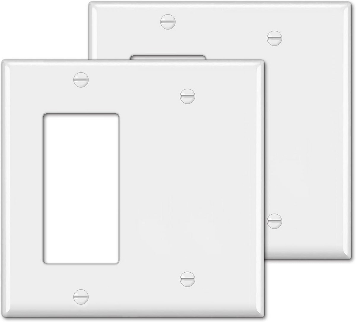 Dubbele Witte Wandafdekking - Decorator & Dichte Plaat Combinatie