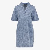 TwoDay dames spijkerjurk met panterprint blauw - Maat S